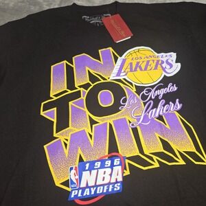Mitchell And Ness Los Angeles Lakers Large In To Win 1996 NBA Playoffs T-Shirt